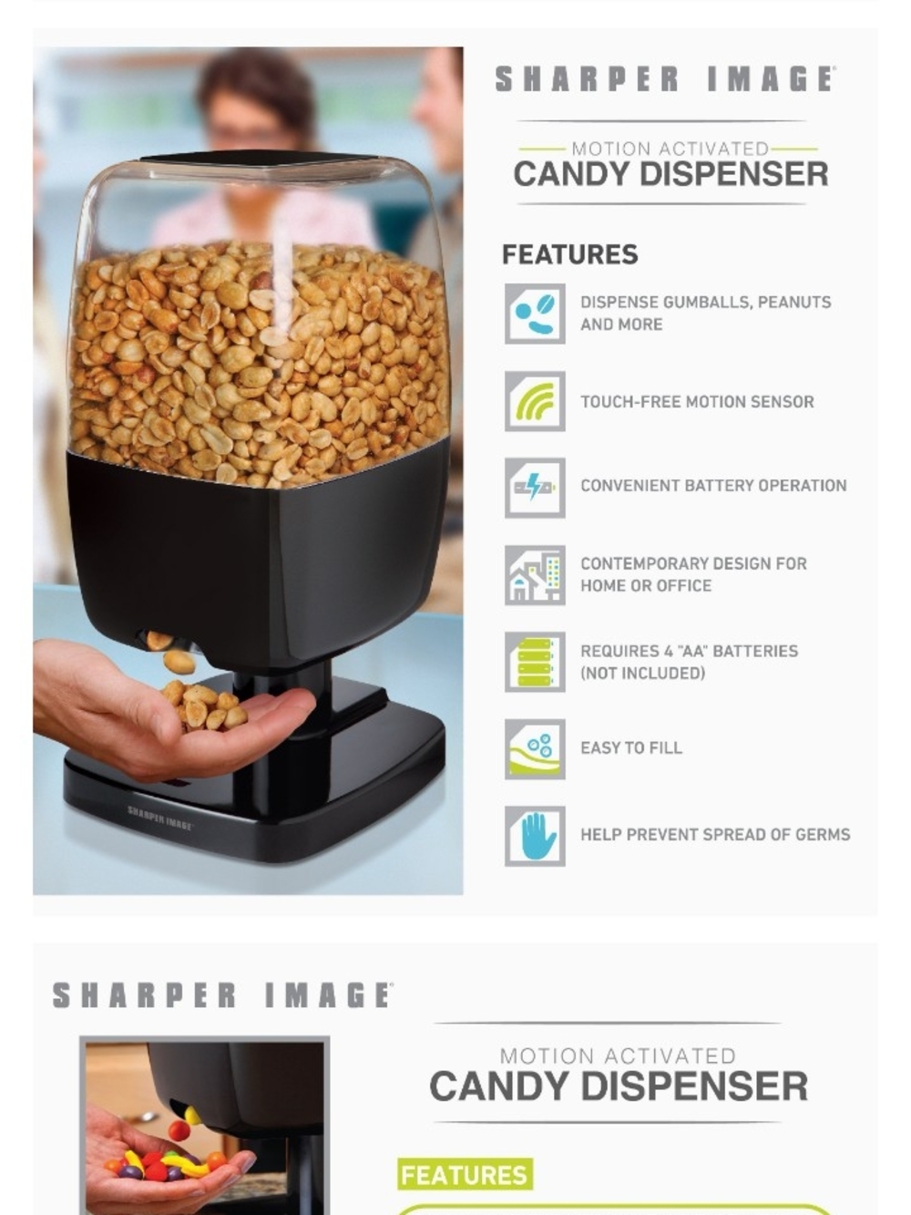 NIB Sharper Image Automatic Candy Dispenser 🤯 - Picture 7 of 12